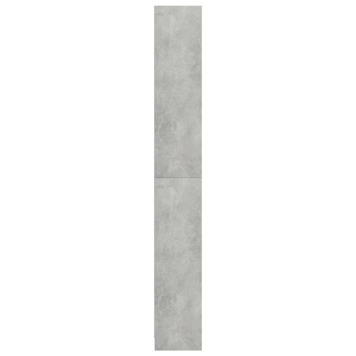 VIDAXL Bibliotheque a 5 niveaux Gris beton 80x24x175cm Bois ingenierie
