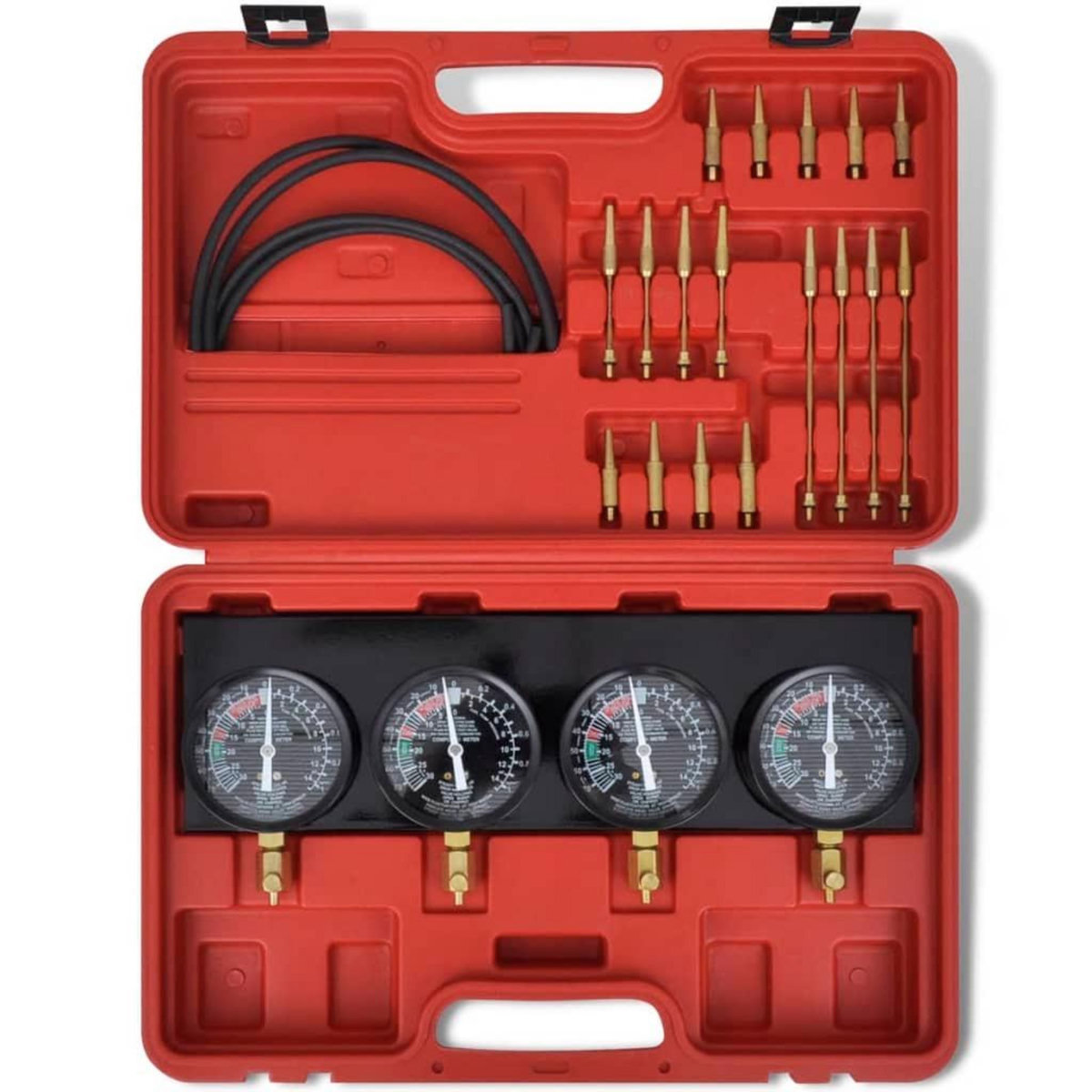 VIDAXL Kit d'outils de jauges de synchroniseur de vide de carburateur