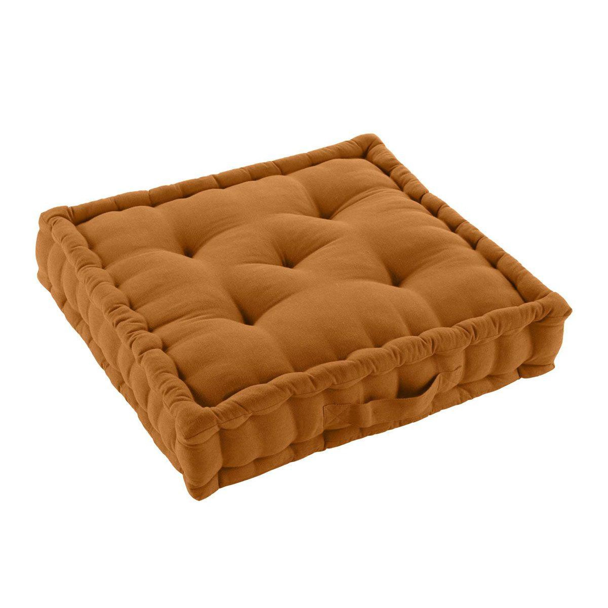 Voir la diapositive 2 : Douceur d'Intérieur Coussin de Sol  Twily  50x50cm Camel