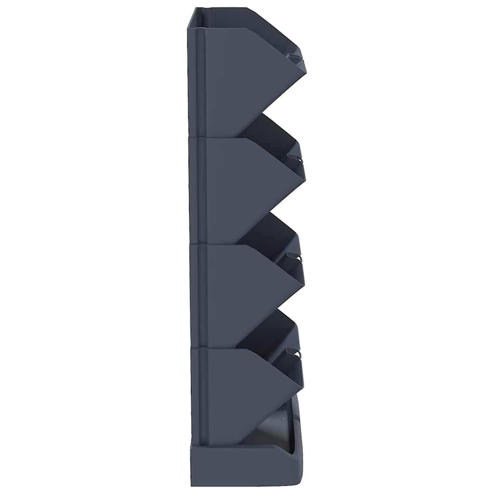 Voir la diapositive 4 : VIDAXL Ensemble de jardinieres verticales 4 pcs Anthracite PP