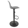 Voir la diapositive 3 : Paris Prix Lot de 2 Tabourets de Bar  Isak  104cm Gris
