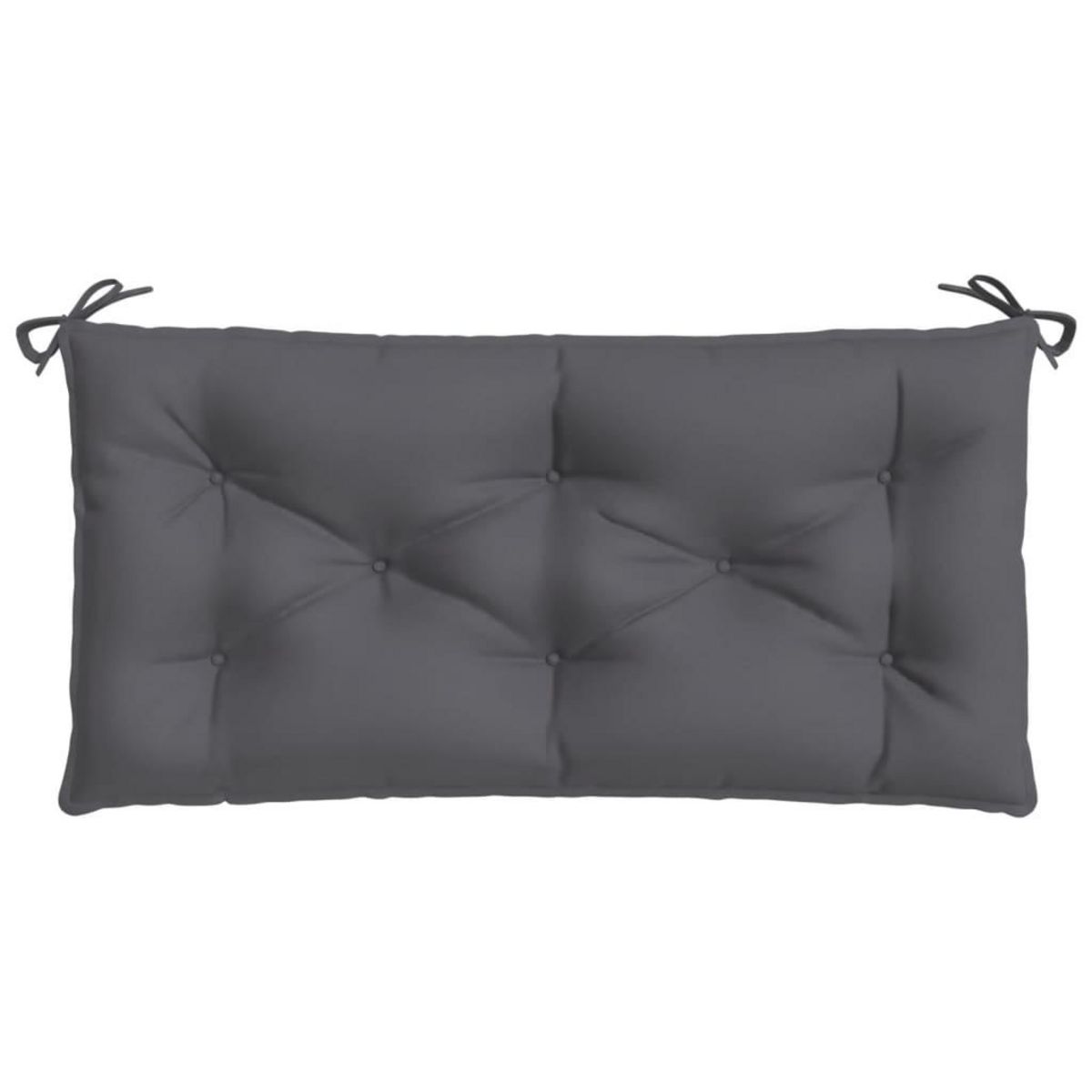 VIDAXL Coussins de banc de jardin lot de 2 anthracite tissu Oxford