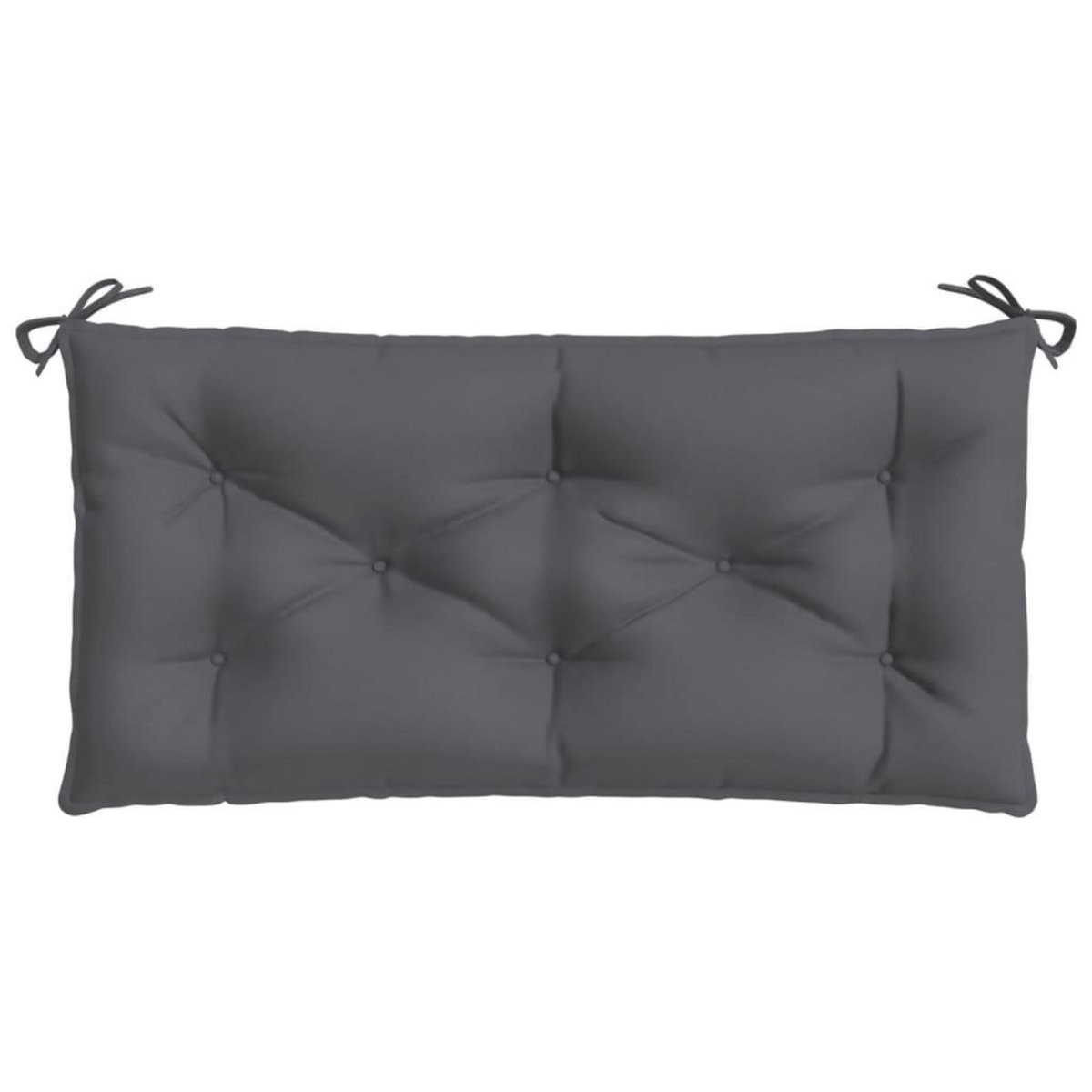 VIDAXL Coussins de banc de jardin lot de 2 anthracite tissu Oxford