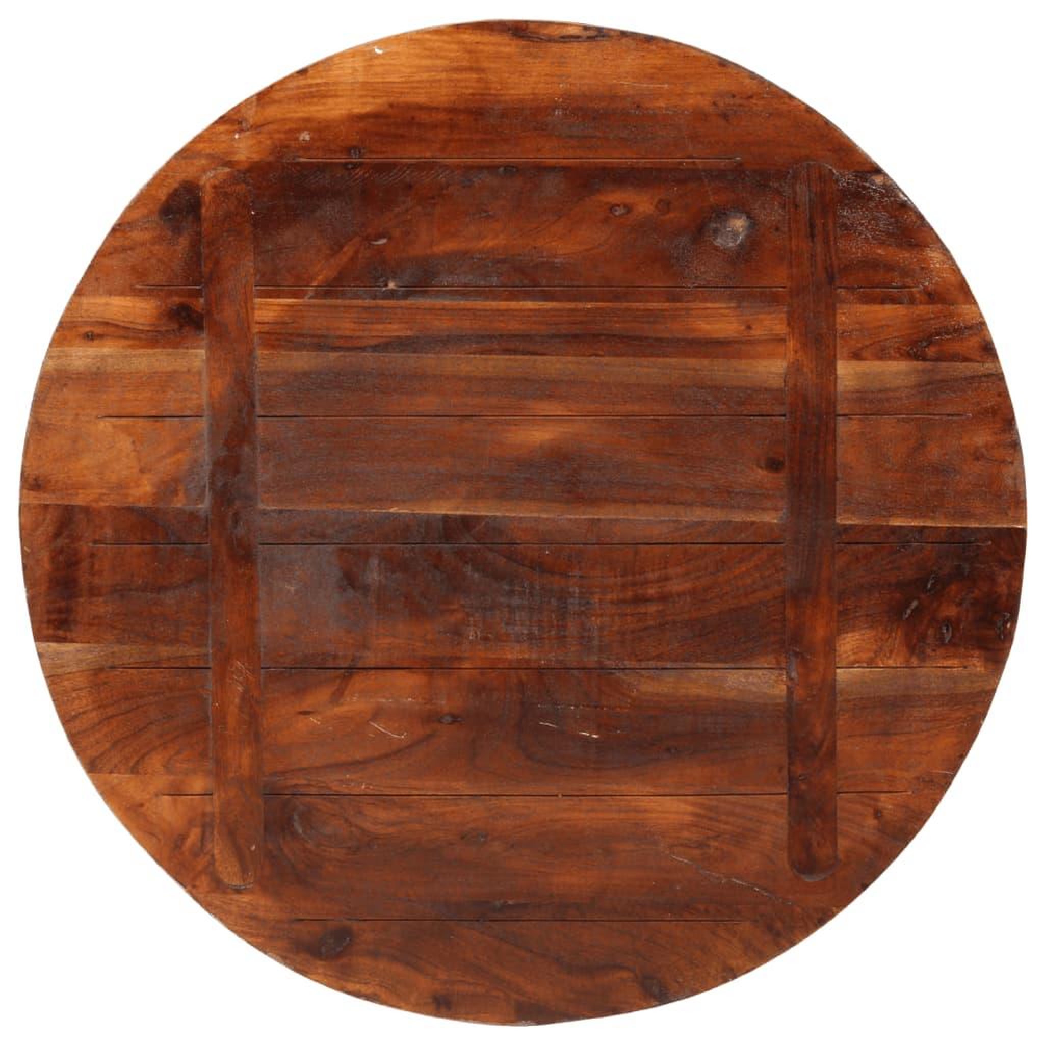 Voir la diapositive 5 : VIDAXL Dessus de table Ø 80x2,5 cm rond bois massif de recuperation