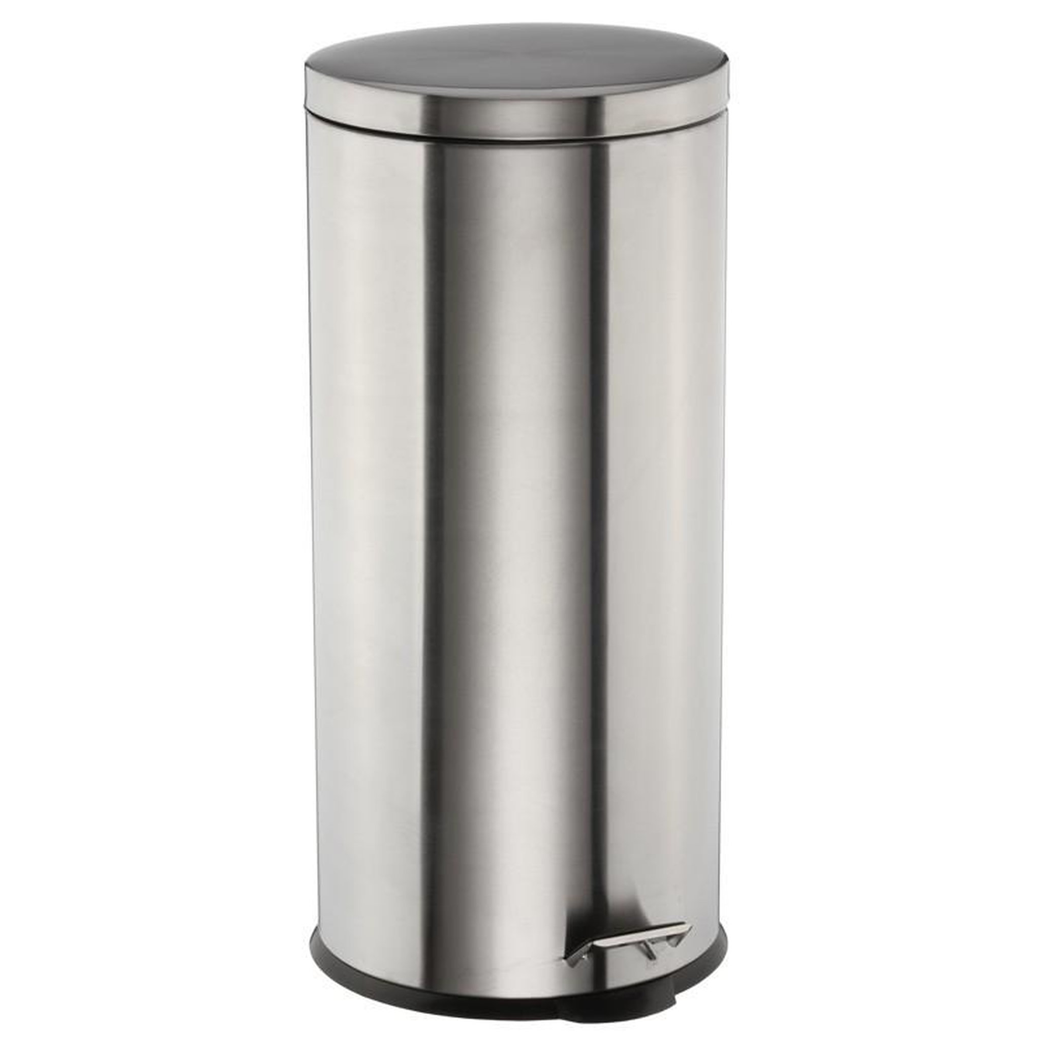 Voir la diapositive 2 : FIVE Poubelle Ronde  Inox Brossé  30L Argent