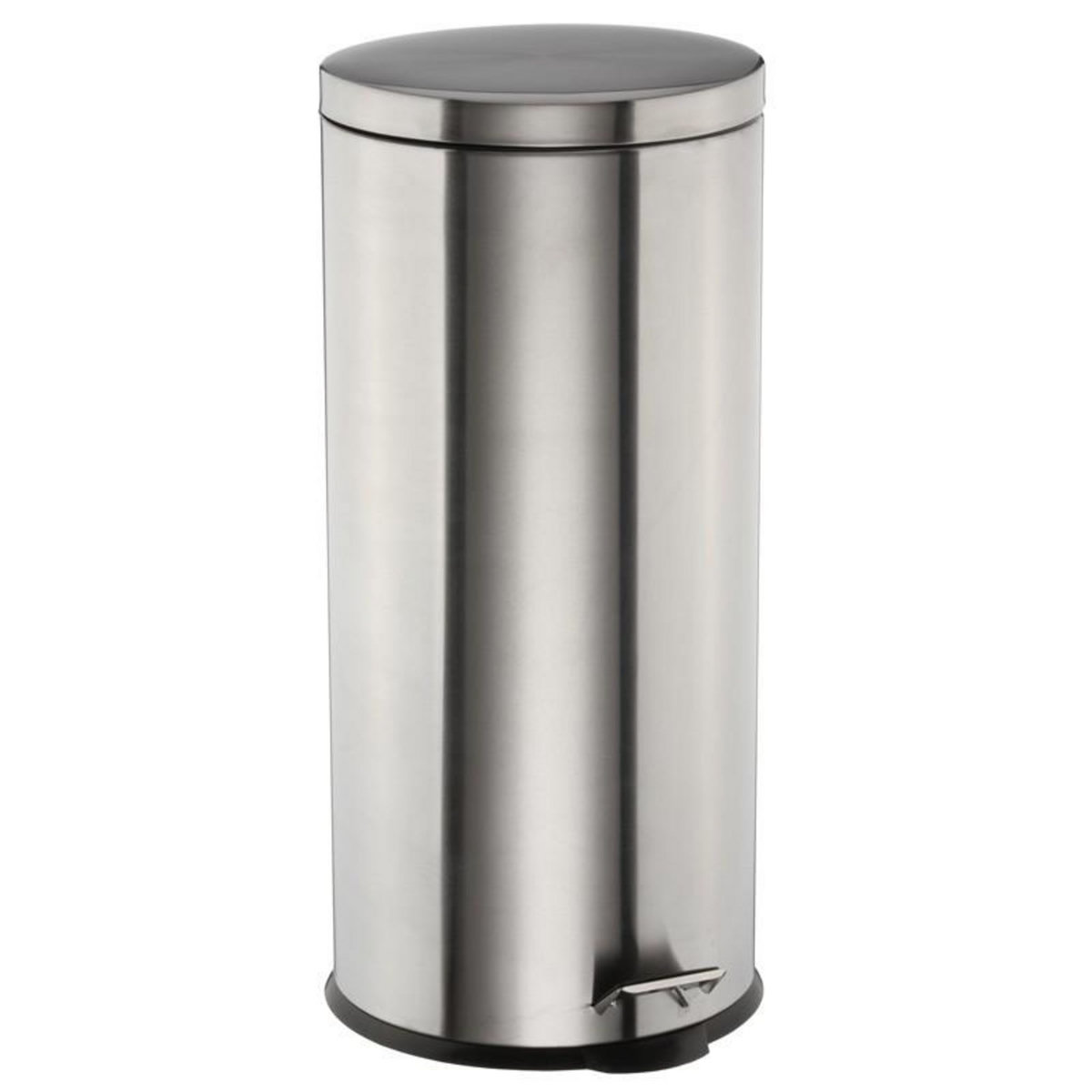 FIVE Poubelle Ronde  Inox Brossé  30L Argent