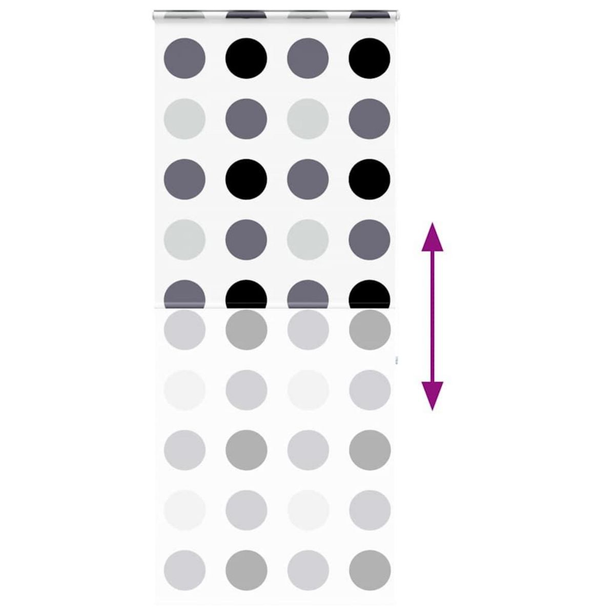 VIDAXL Store enrouleur de douche avec cassette largeur du tissu 106 cm