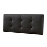 MARCKONFORT Tête de lit Carla 140x60 cm Noir, rembourrée de Mousse