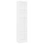 Voir la diapositive 2 : VIDAXL Bibliotheque a 5 niveaux Blanc 40x24x175 cm Bois d'ingenierie