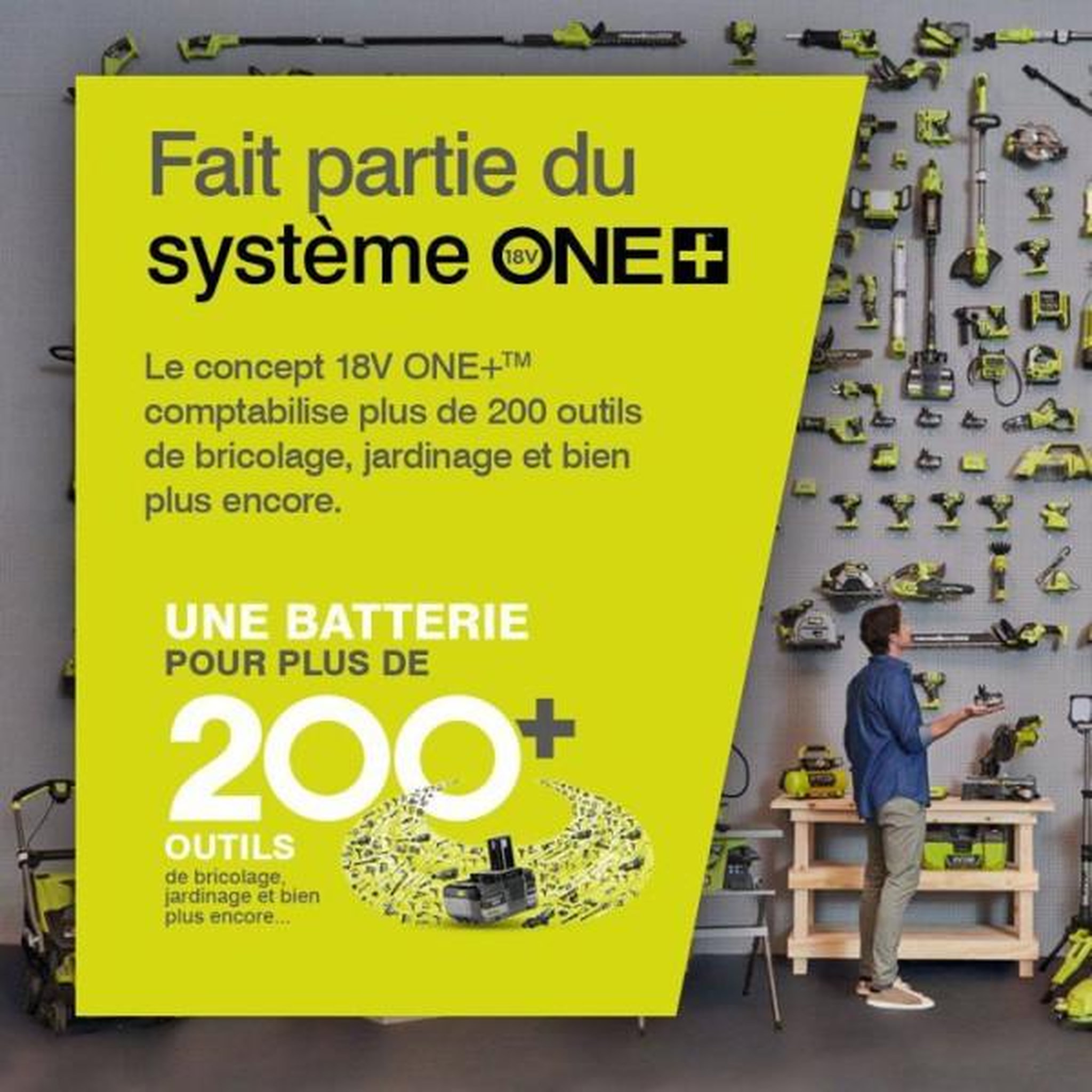 Voir la diapositive 4 : Ryobi Ryobi kit batterie 2ah + chargeur 18v one+ - rc18120a-120c