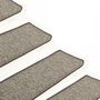 Voir la diapositive 4 : VIDAXL Tapis d'escalier autocollants 15 pcs 65x21x4 cm Gris et beige