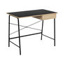 Voir la diapositive 1 : The Home Deco Factory Bureau industriel en bois et métal - L.100 x H.75 cm - Noir