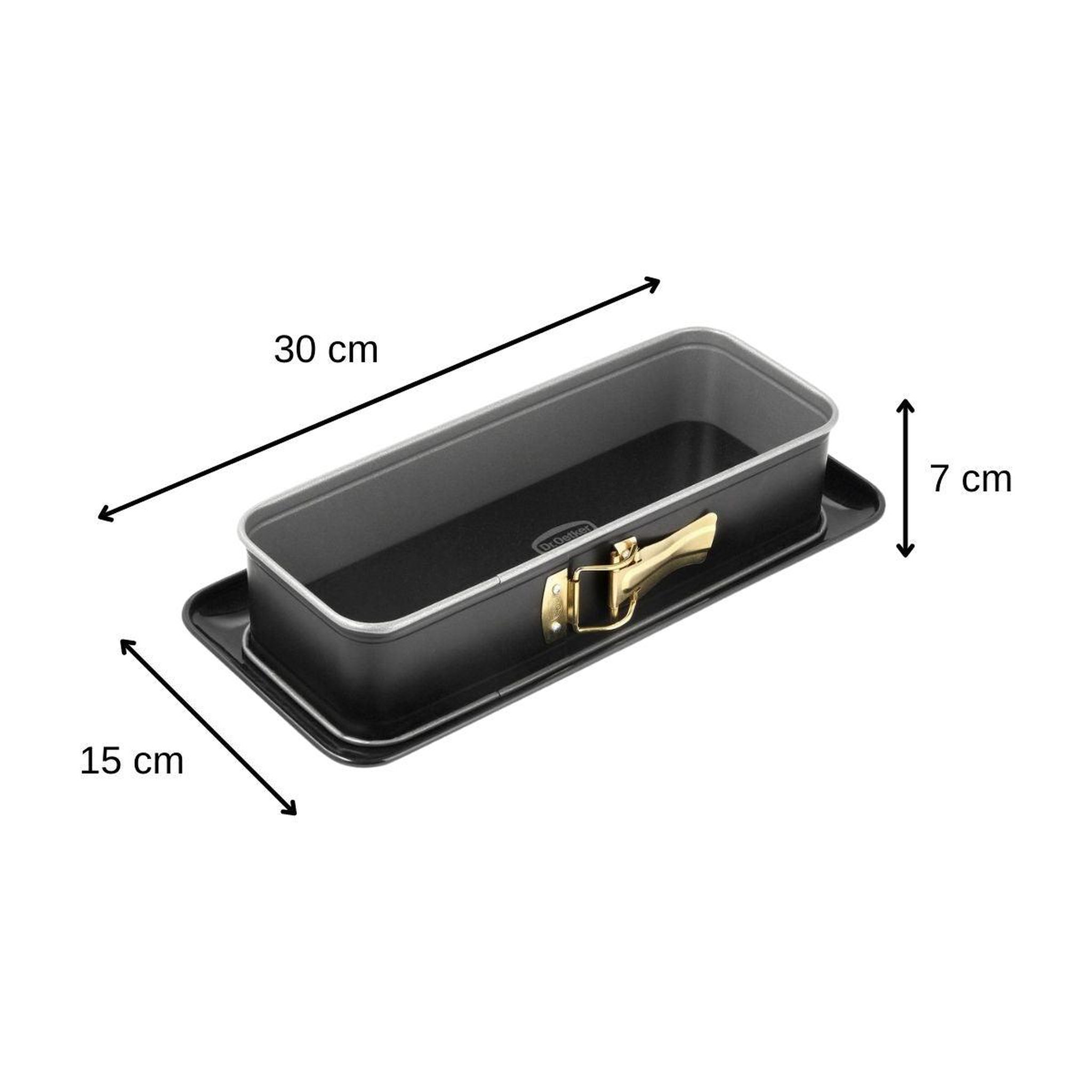 Voir la diapositive 3 : DR.OETKER Moule à cake à charnière 30 cm dr.oetker back-idee kreativ