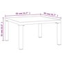 Voir la diapositive 6 : VIDAXL Table basse de jardin gris 55x55x31 cm DPC et acier