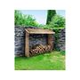 Voir la diapositive 2 : Habitat et Jardin Abri bûches - 1.05 m² - 2.10 x 0.50 x 1.8 m- 2 Stères