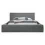 Voir la diapositive 2 : BEST MOBILIER Swan - lit coffre - 180x200 cm - sommier inclus - en velours côtelé grosses côtes