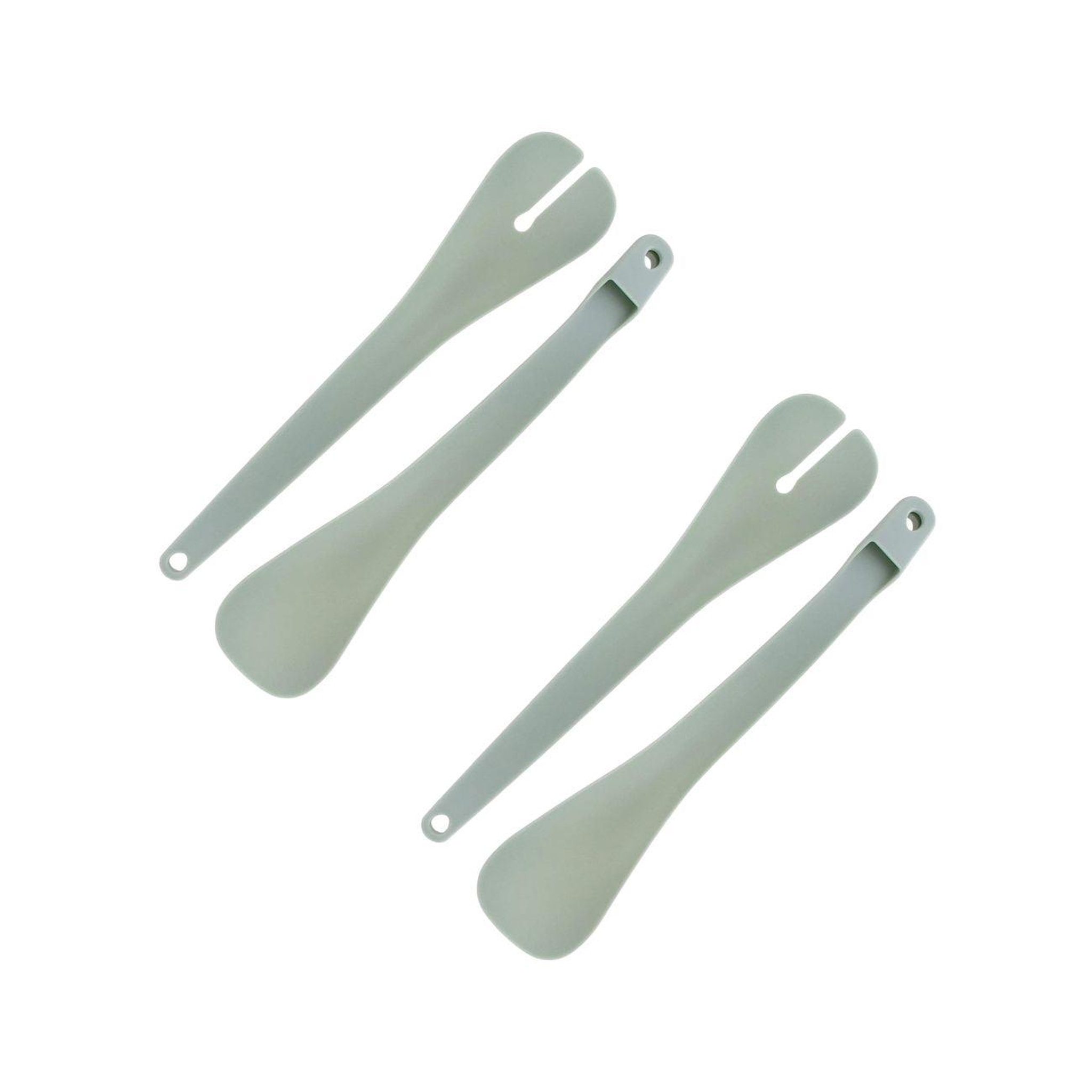 Fackelmann Set de 2 ustensiles de cuisine couverts à salade en plastique fackelmann basic