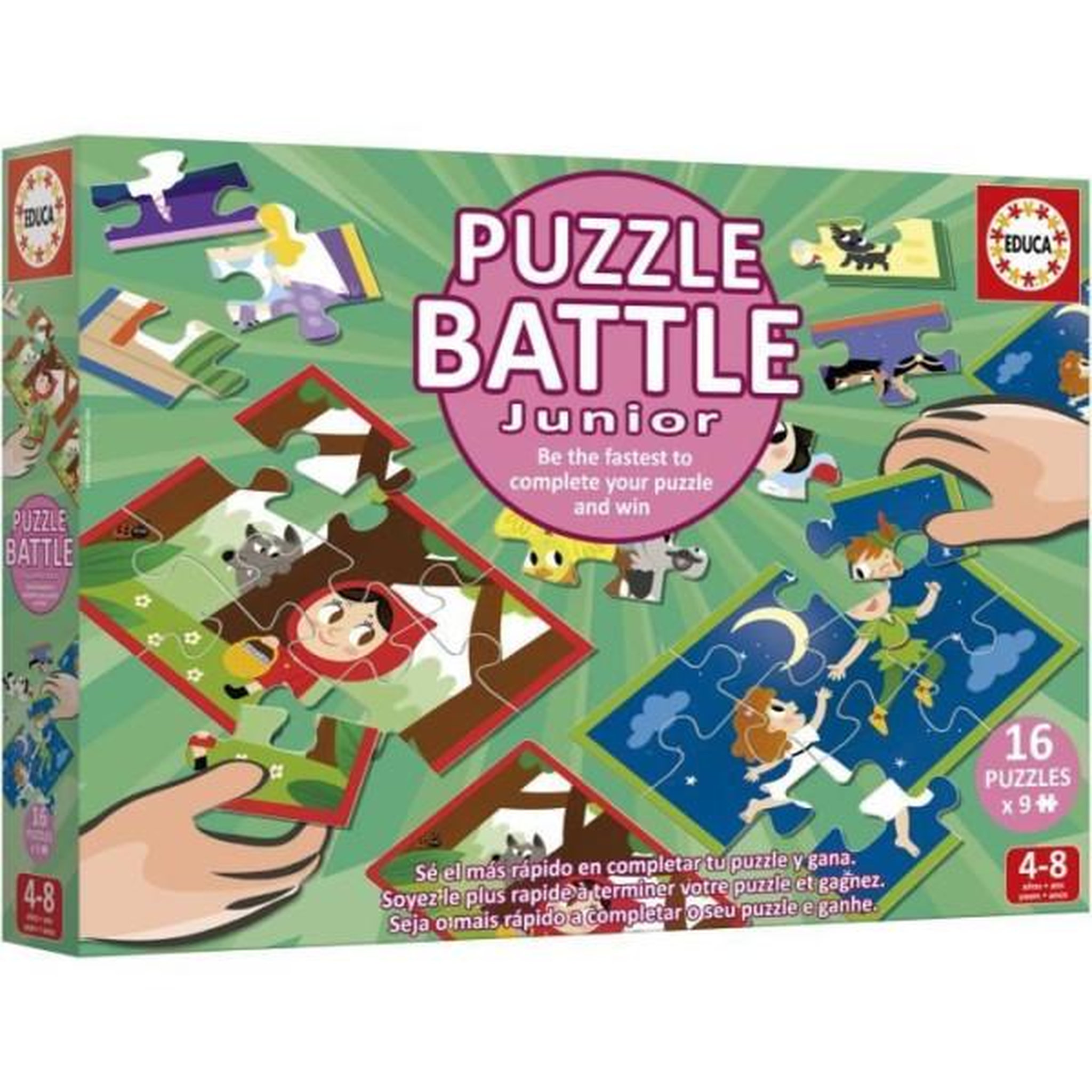 Voir la diapositive 4 : EDUCA Puzzle - educa - battle jr contes - 16 puzzles