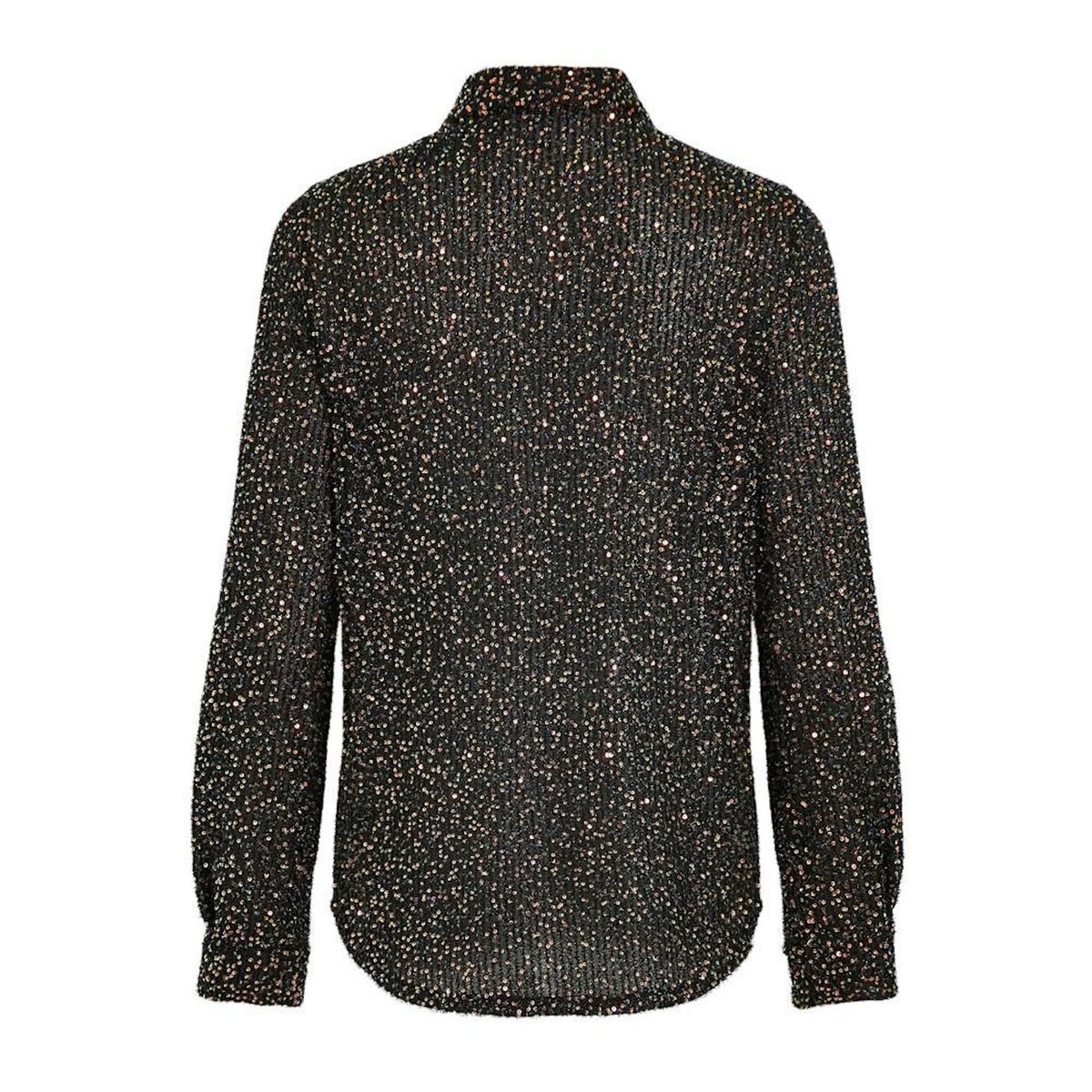 Vila Chemise à Sequin Noir Femme Vila Scara