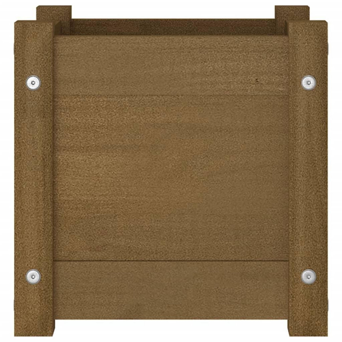 VIDAXL Jardiniere exterieur Marron miel 31x31x31 cm Bois de pin massif