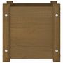 Voir la diapositive 4 : VIDAXL Jardiniere exterieur Marron miel 31x31x31 cm Bois de pin massif