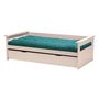 Voir la diapositive 9 : Lit  banquette gigogne en bois massif  2x90x190cm SANTA CRUZ