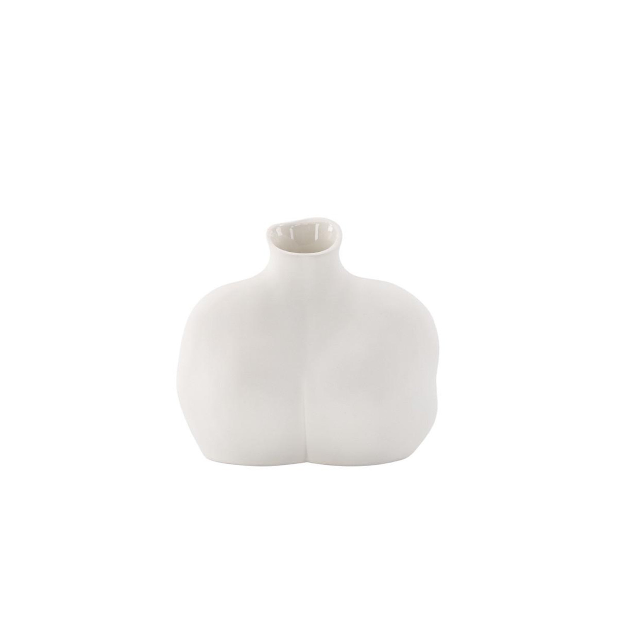 Voir la diapositive 5 : Paris Prix Vase corps féminin en céramique  harvey  17cm blanc cassé