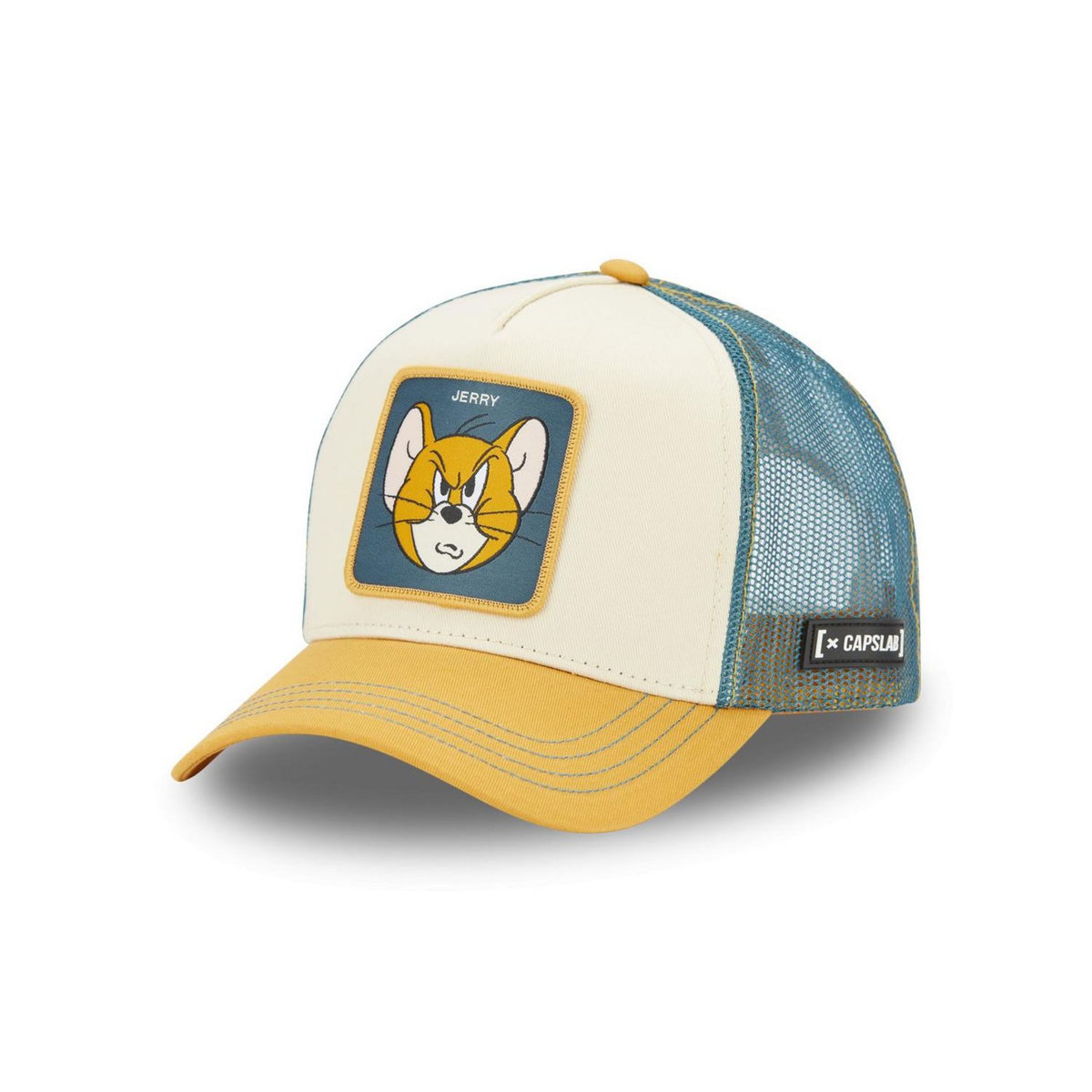 CAPSLAB Casquette trucker en coton avec filet Tom & Jerry modèle Jerry