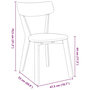 Voir la diapositive 6 : VIDAXL Chaises a manger 2 pcs bois massif caoutchouc