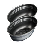 ZENKER Ensemble de 2 Moules à pain ovale 26 x 16 cm Zenker Black Metallic