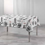 Voir la diapositive 1 : Paris Prix Nappe Imprimée  Cocoty  150x240cm Blanc & Gris