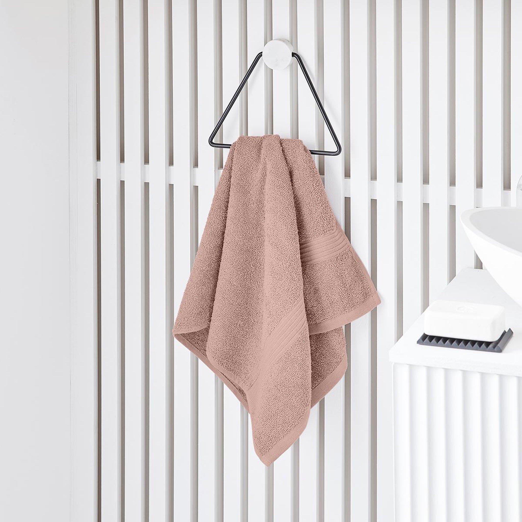 Voir la diapositive 1 : TODAY Drap de bain uni en coton 450 g/m²