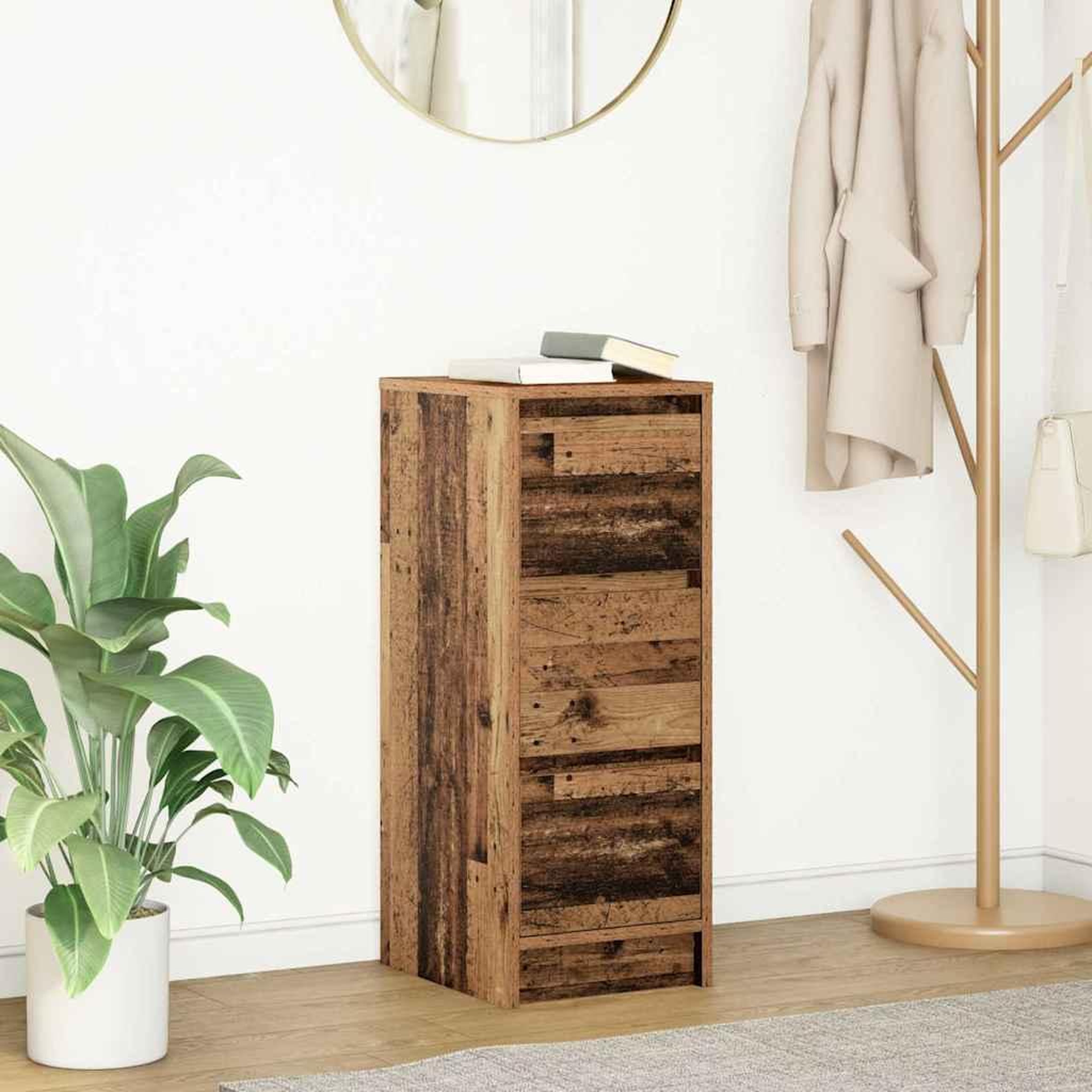 VIDAXL Buffet vieux bois 29,5x34x76 cm bois d'ingenierie