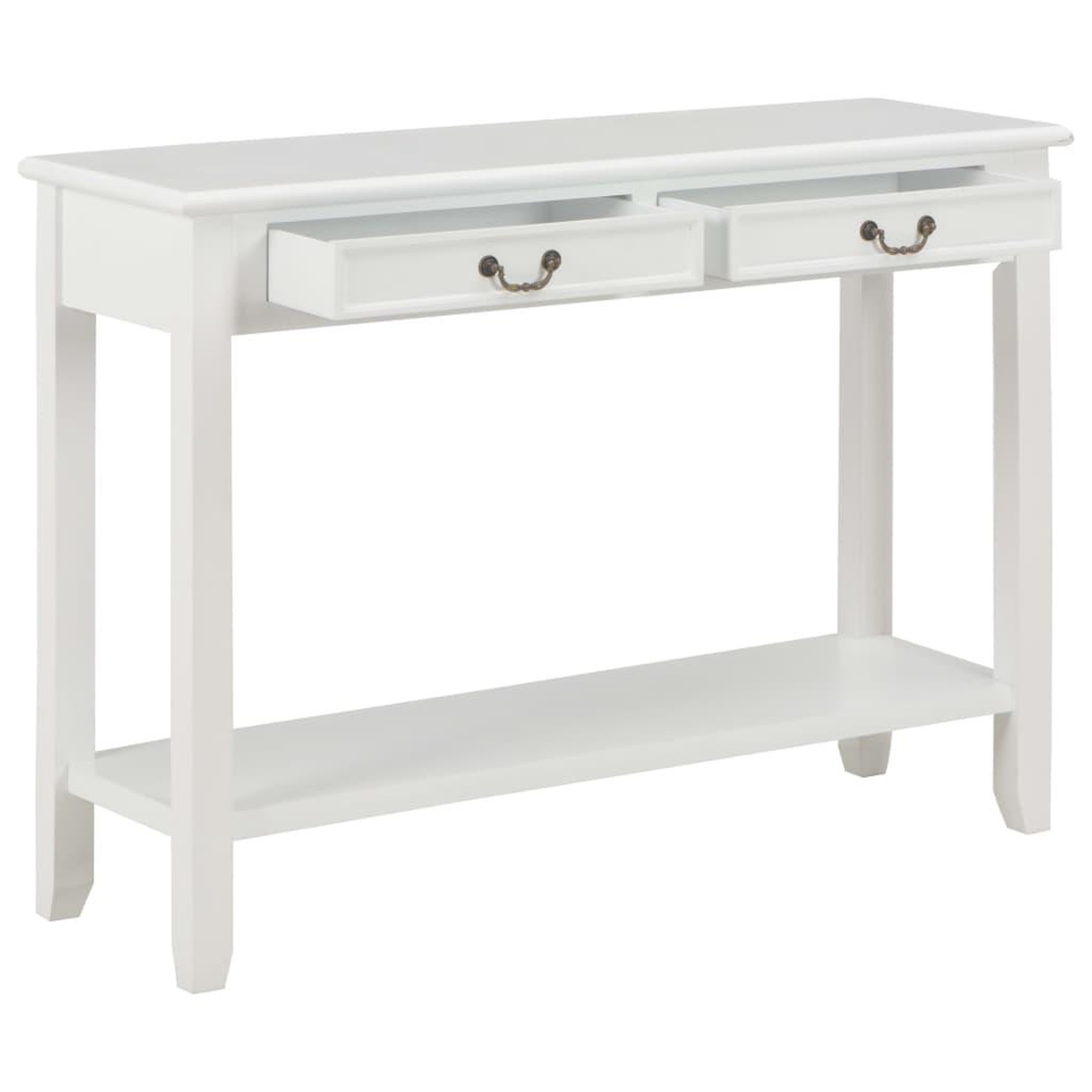 Voir la diapositive 2 : VIDAXL Table console Blanc 110x35x80 cm Bois