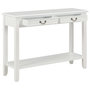 Voir la diapositive 2 : VIDAXL Table console Blanc 110x35x80 cm Bois