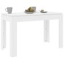Voir la diapositive 3 : VIDAXL Table de salle a manger Blanc 120x60x76 cm Bois d'ingenierie