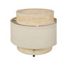 Voir la diapositive 5 : OSTARIA Lampe abat-jour papier rotin 3 niveaux beige