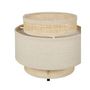 Voir la diapositive 5 : OSTARIA Lampe abat-jour papier rotin 3 niveaux beige
