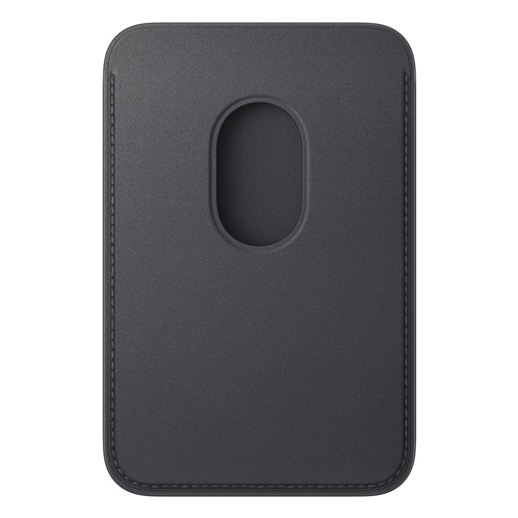 Voir la diapositive 3 : APPLE Porte-cartes magsafe tissage fin noir