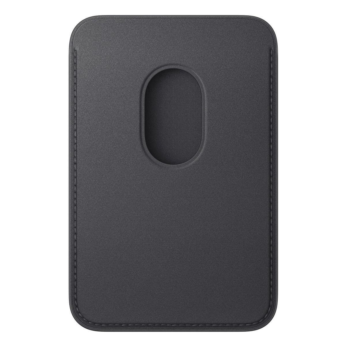 APPLE Porte-cartes MagSafe tissage fin Noir