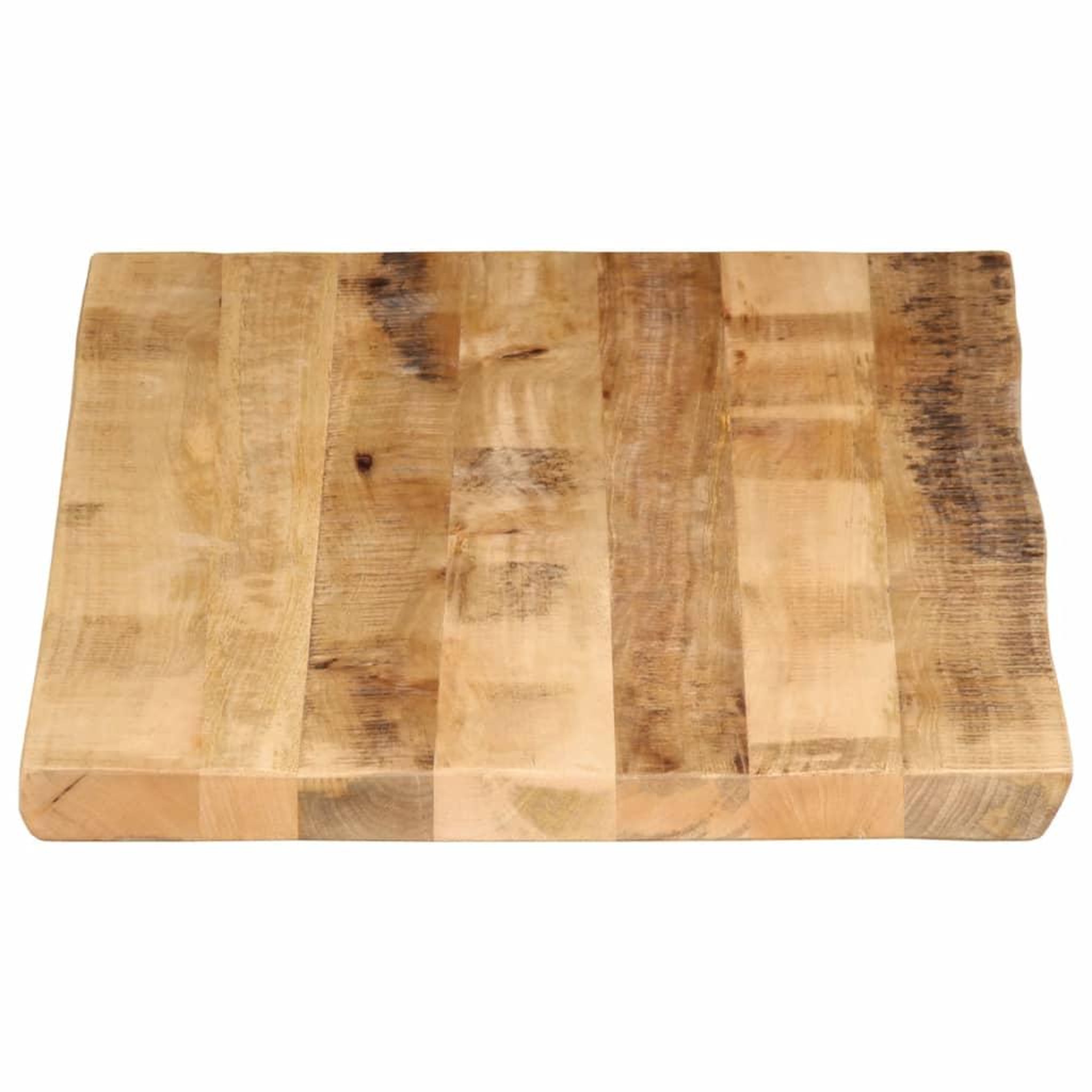 Voir la diapositive 4 : VIDAXL Dessus de table bord vivant 100x60x3,8 cm bois de manguier brut