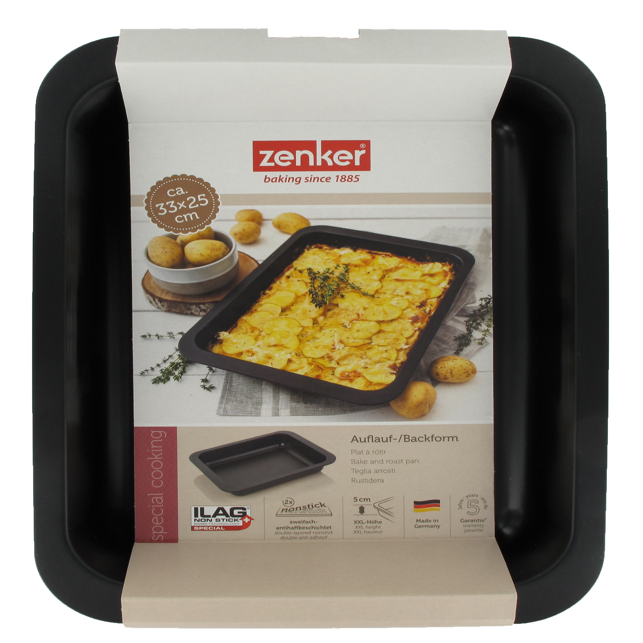 Voir la diapositive 3 : ZENKER Ensemble de 2 Plats à four 33 x 25 cm Zenker Spécial Cooking