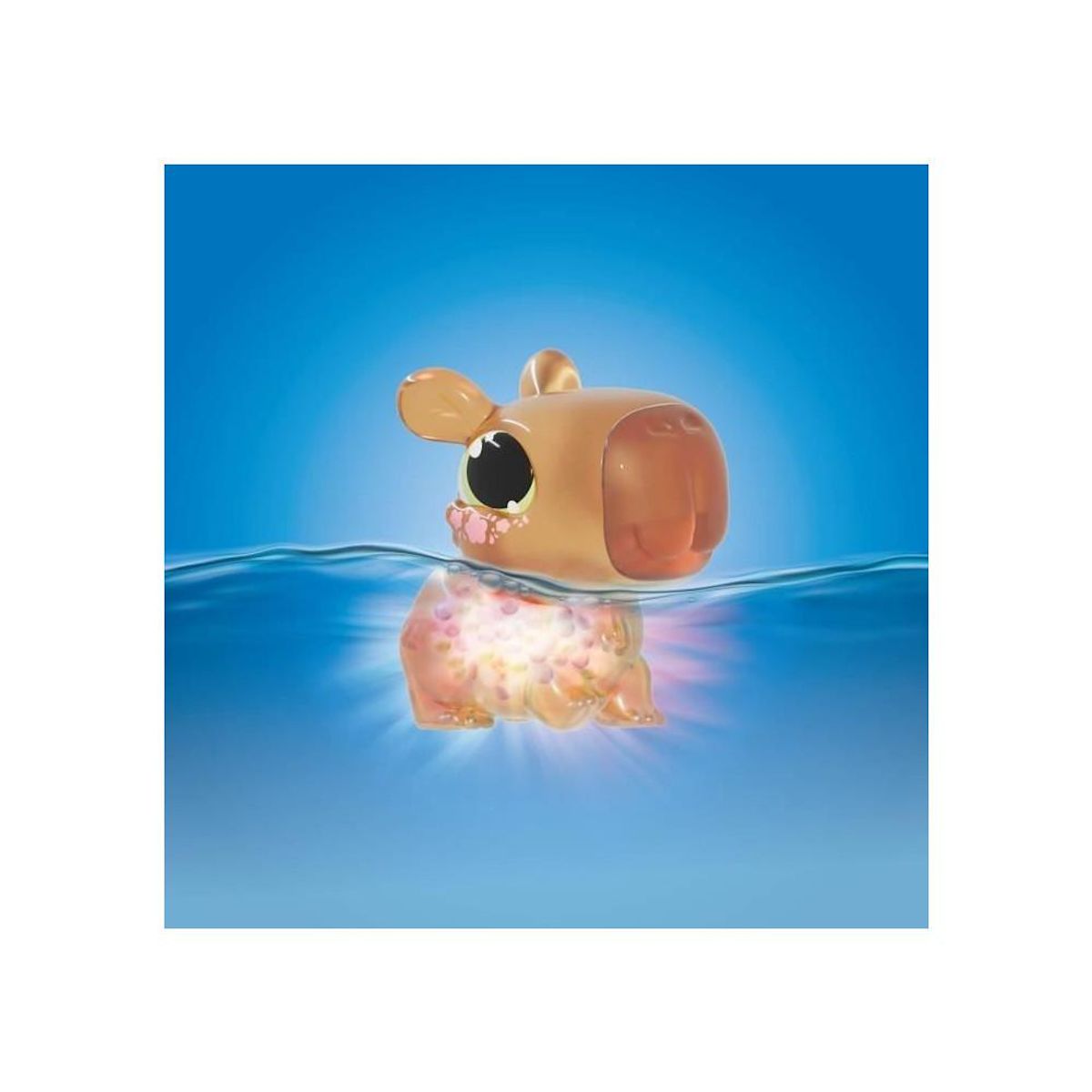 GOLIATH Animagic - GOLIATH - Let's Glo Capybara Spa Time - Animal intéractif - Marron