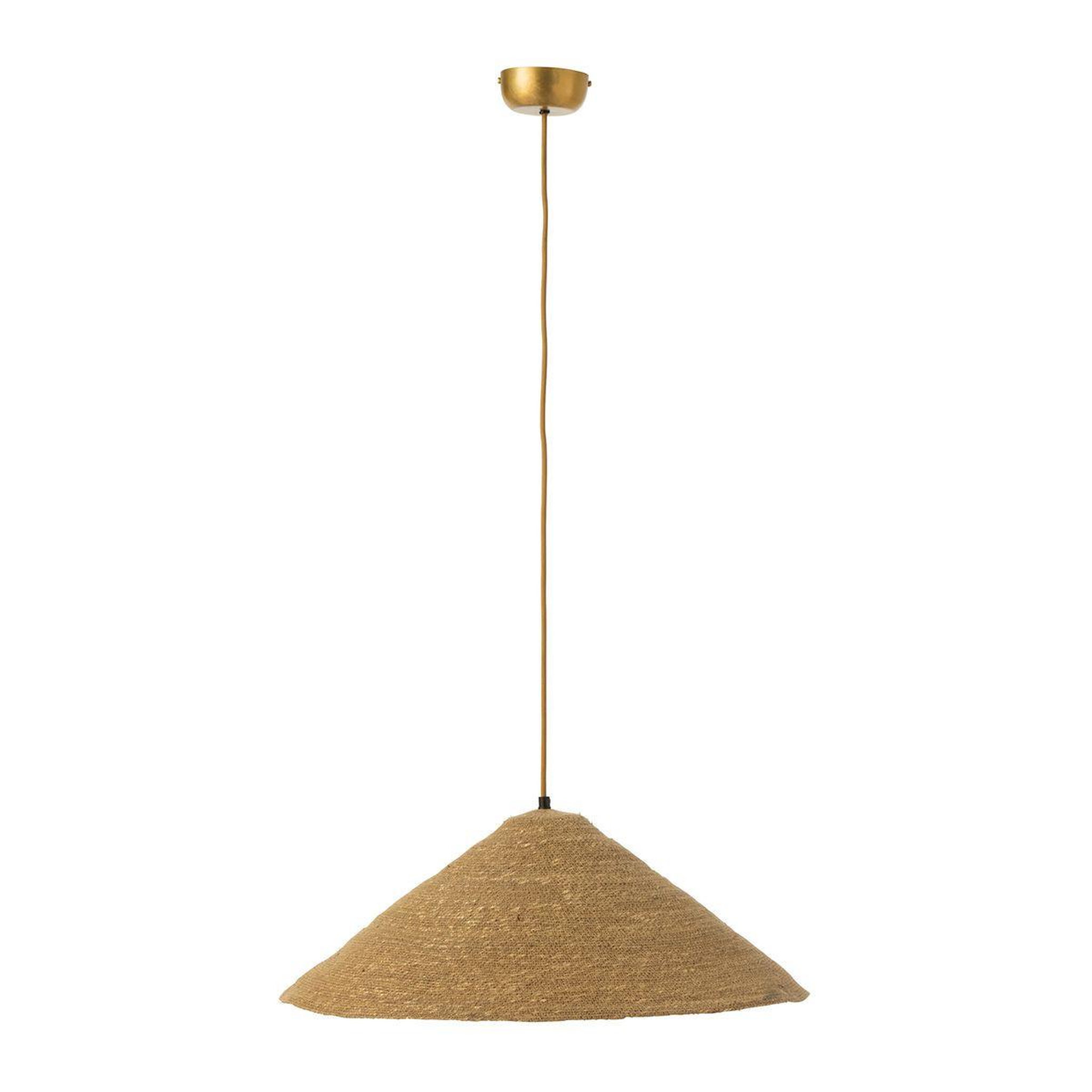 J-LINE Lampe suspension chapeau  moonj  60cm naturel