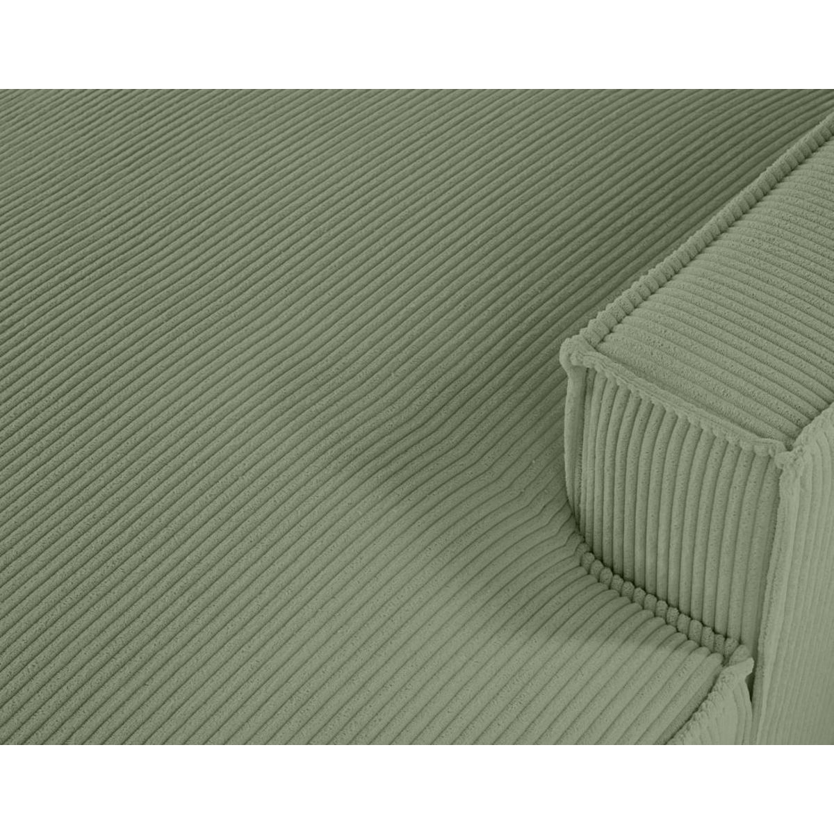 LISA DESIGN Spiaggia - canapé panoramique d'angle gauche - 7 places - en velours côtelé