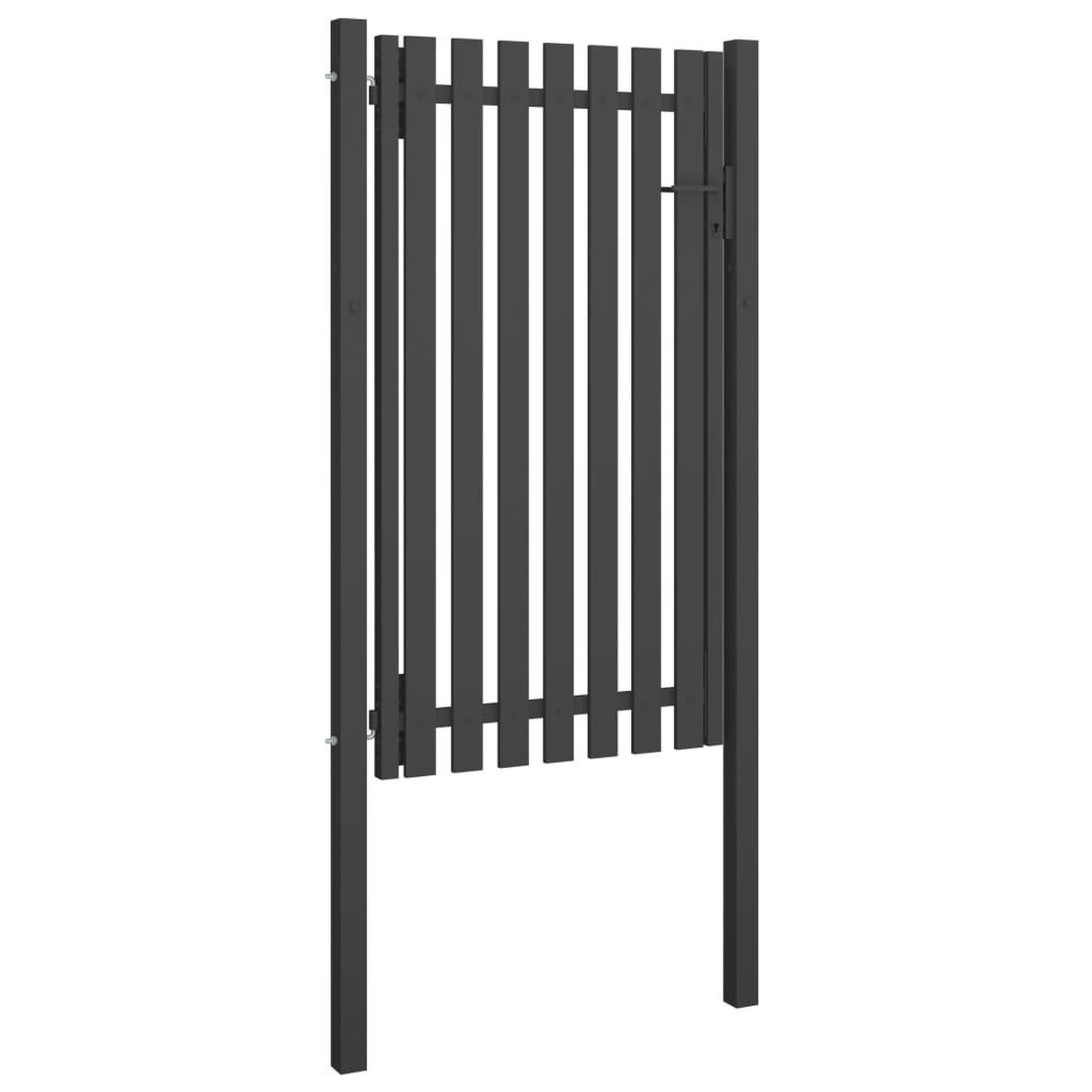 Voir la diapositive 2 : VIDAXL Portail de cloture de jardin Acier 1x2,25 m Anthracite