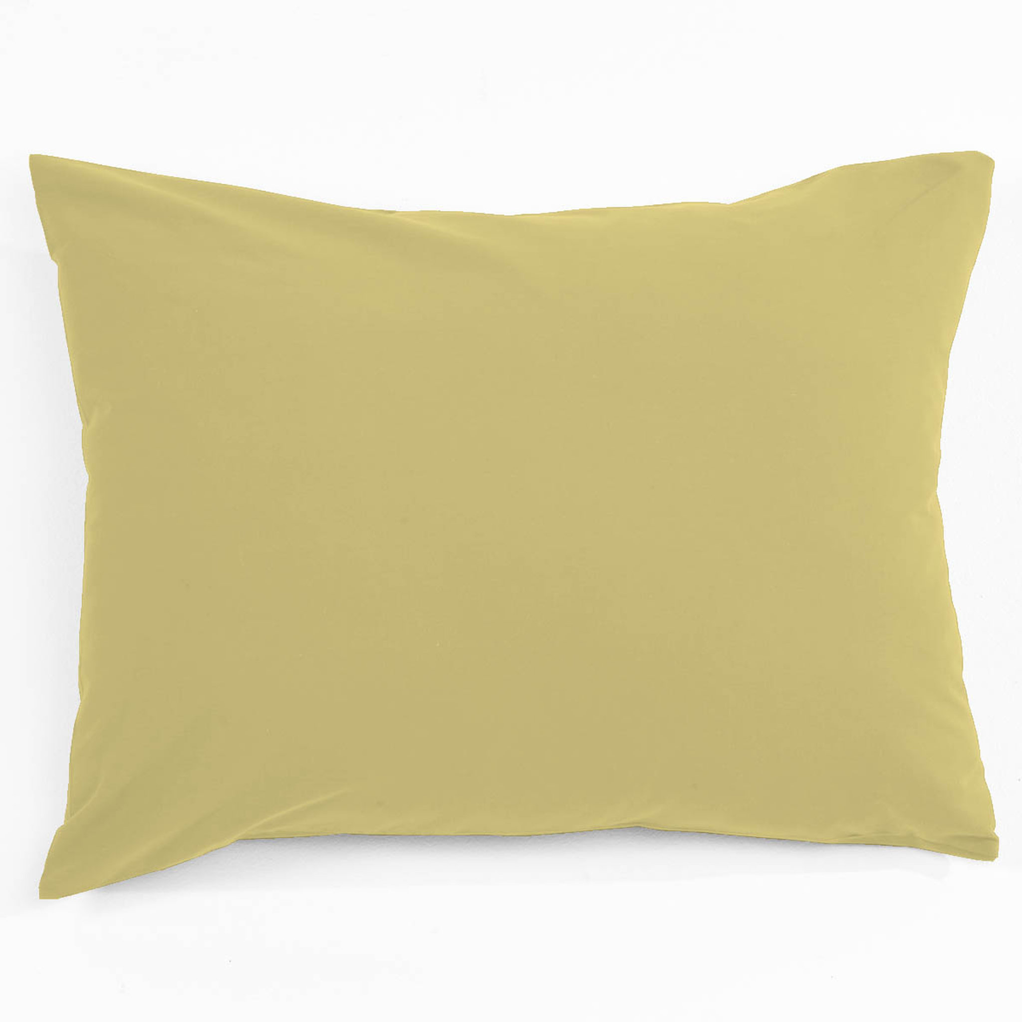 Taie d'oreiller unie en coton 47 fils 