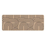 Paris Prix Tapis Déco Imprimé  Modul  45x120cm Naturel & Noir