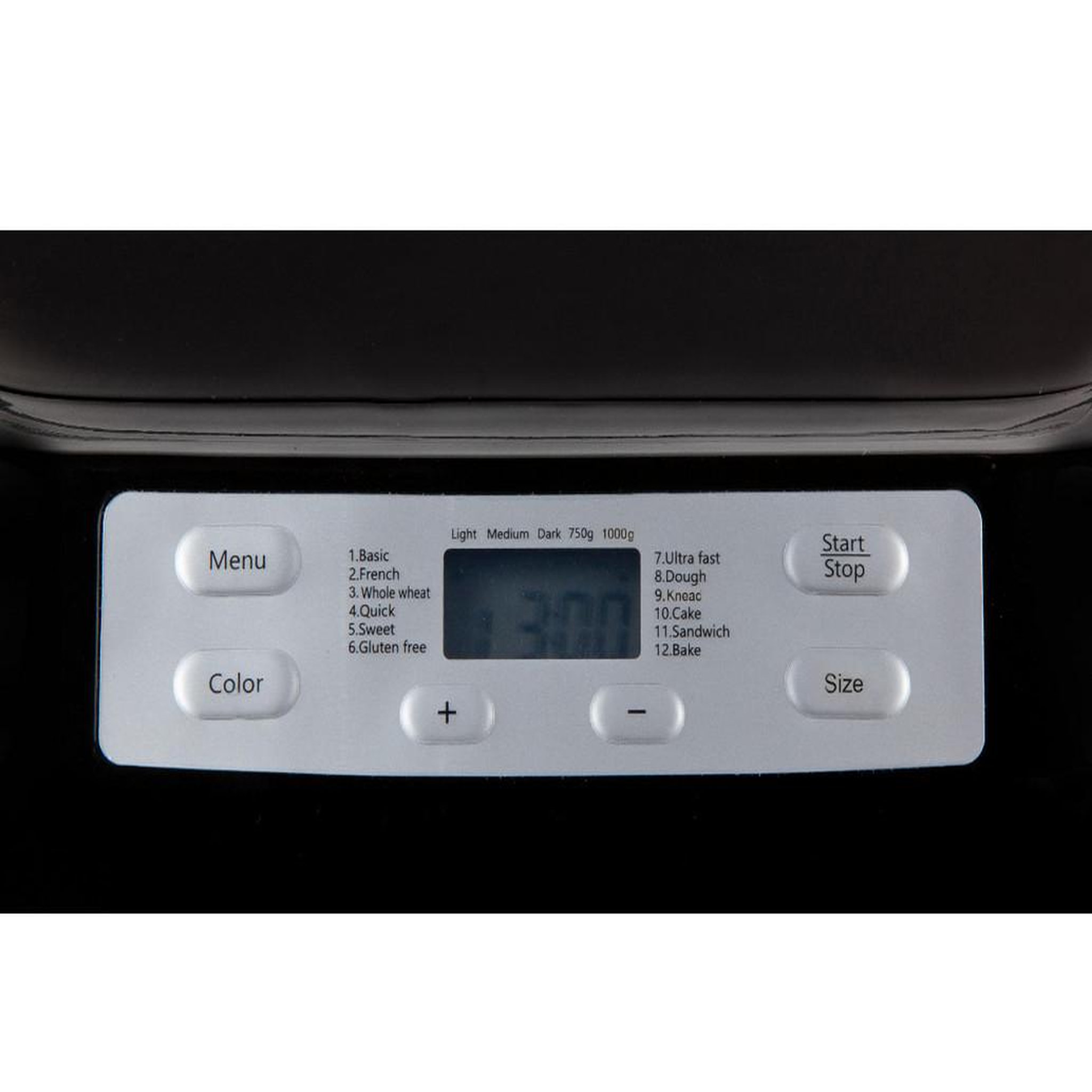 Voir la diapositive 2 : Domo Machine à pain 1kg 550w noir - b3974