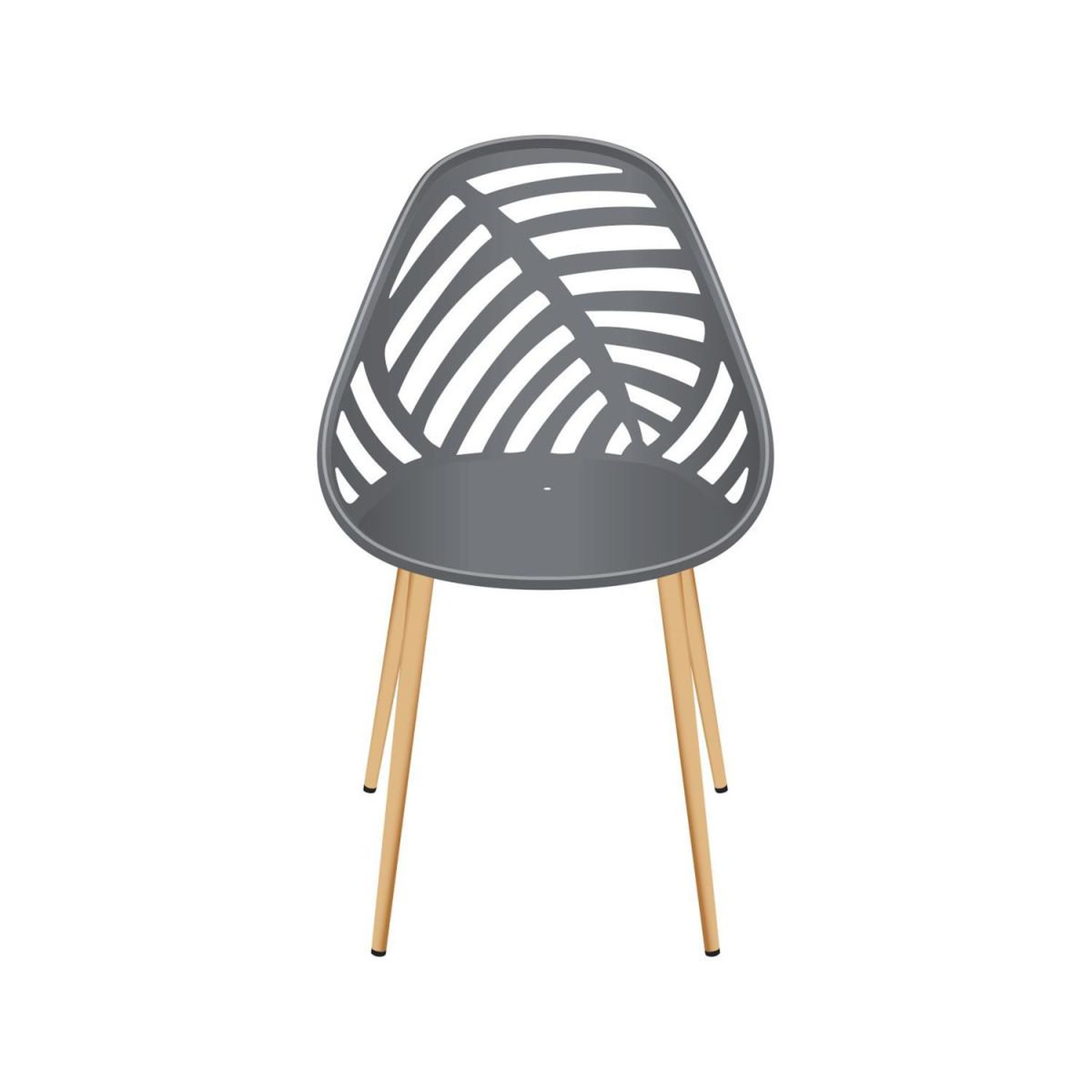 Voir la diapositive 2 : The Home Deco Factory Lot de 4 chaises de jardin  alameda  83cm gris